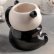 Кружка керамическая «Панда», 480 мл, цвет белый и чёрный